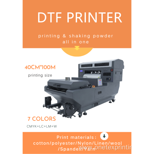 New printing and shaking powder best dtf printer machine dtf inkjet printer 40cm for clothes